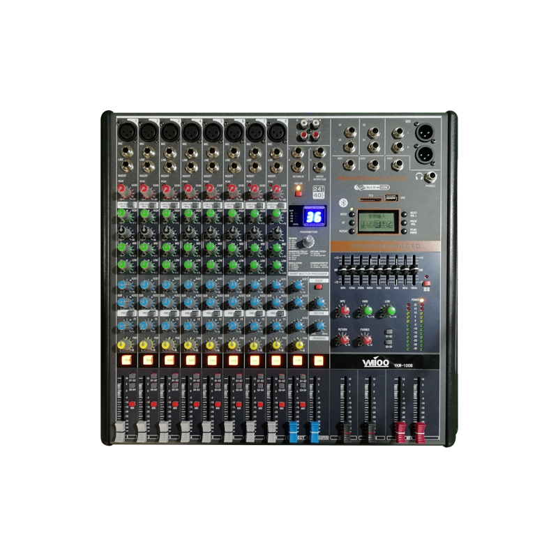 YM-A408 8路4编组带效果模拟调音台